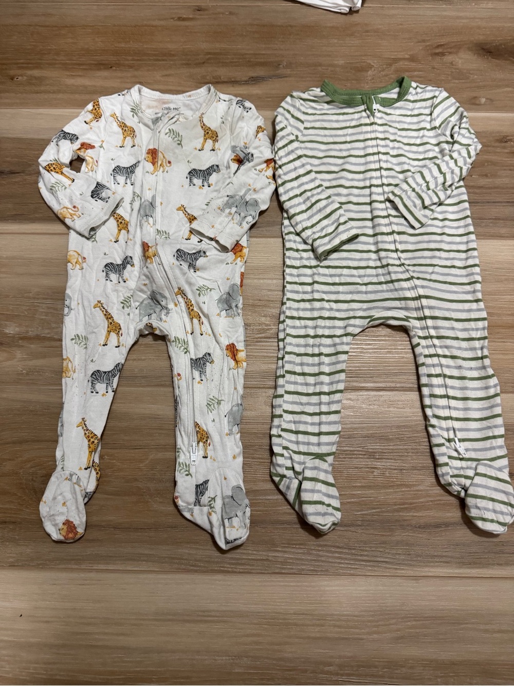 Little me footed pajamas